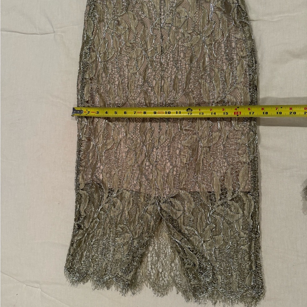 Luisa Beccaria gold lace jacket and skirt size 46 - Picture 8 of 16